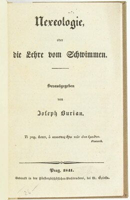 Burian, Nexeologie oder die Lehre vom Schwimmen