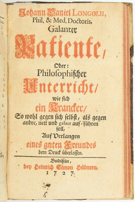 Longolius, Galanter Patiente + Beibände