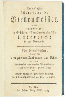 Müller, Der österreichische Bienenmeister