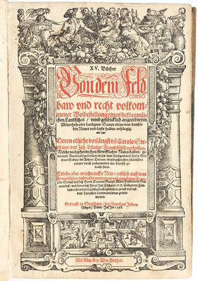 Estienne/Liébault, XV. Bücher von dem Feldbaw