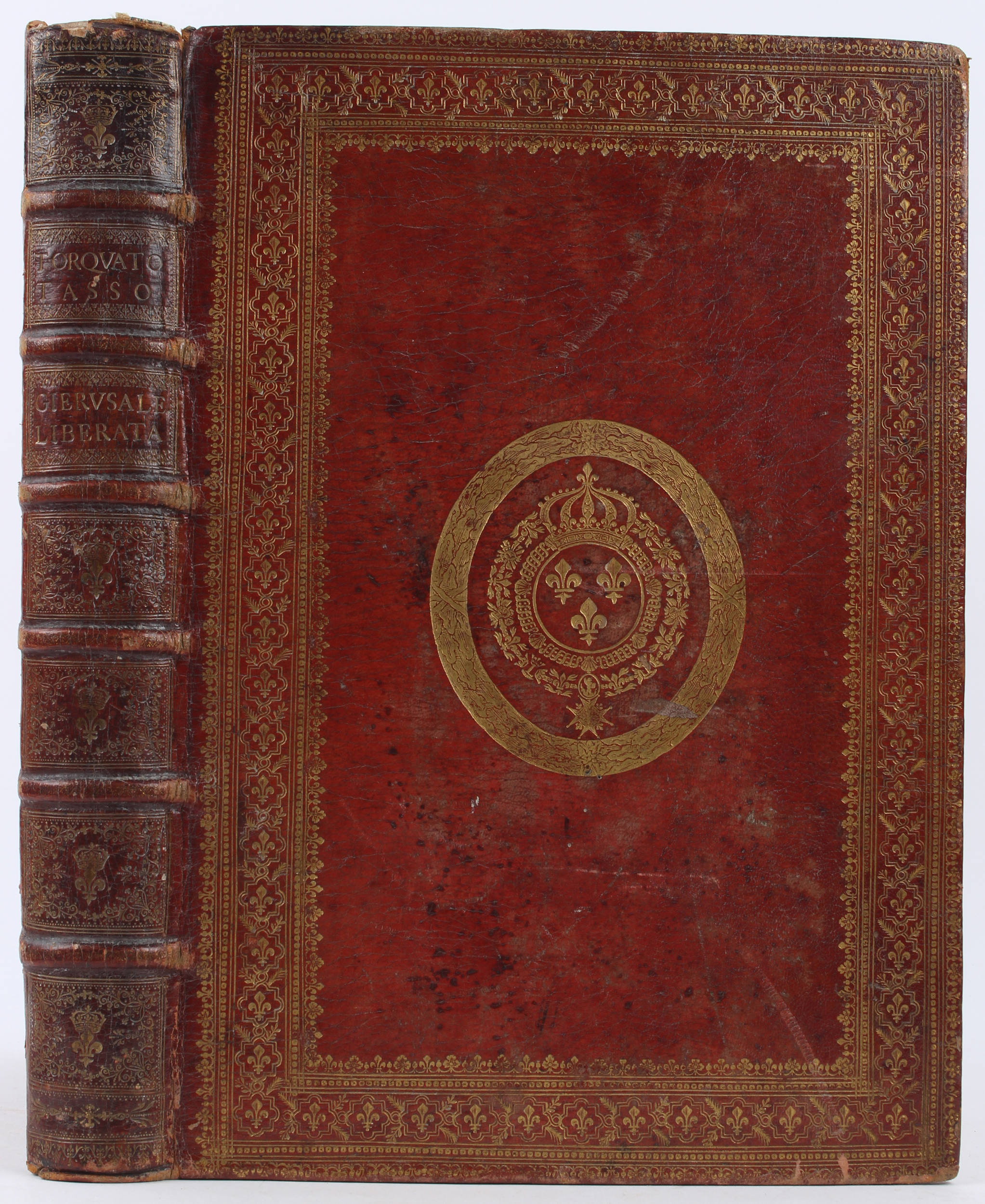 Maroquinband Ludwig XIV. (über Tasso, La Gierusalemme liberata)
