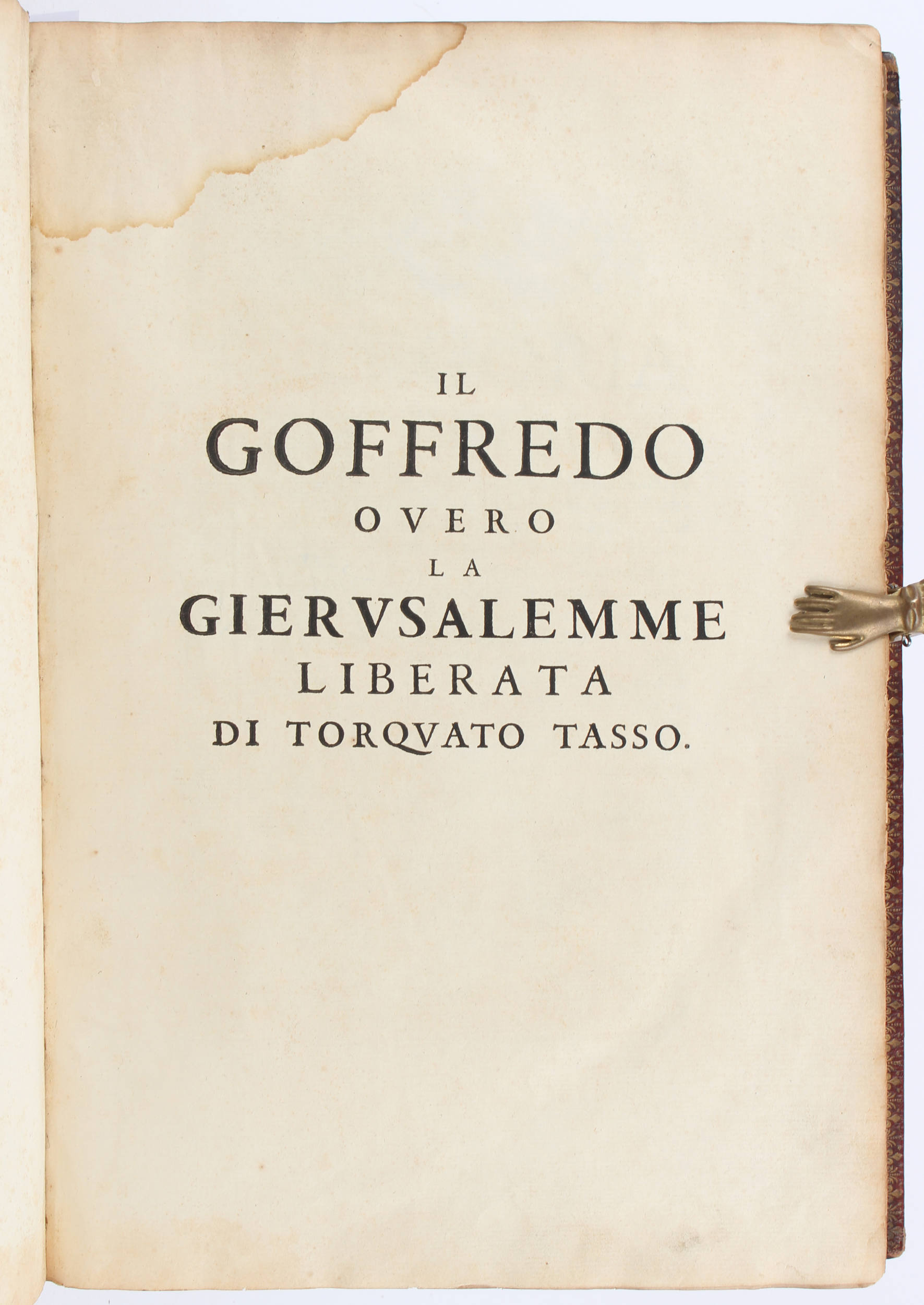 Maroquinband Ludwig XIV. (über Tasso, La Gierusalemme liberata)