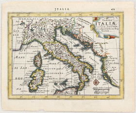 Italien. Über 90 Bll. Karten u. Ansichten