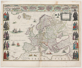 Europa mit 3 Randleisten. W. Blaeu