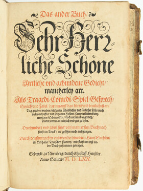 Sachs, Sehr herrliche Gedicht. Bd. 2