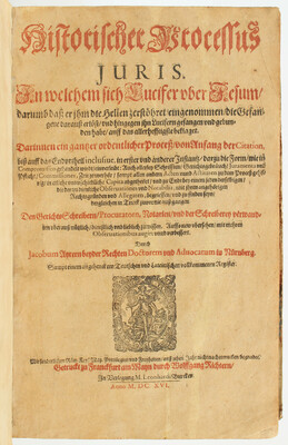 Ayrer, Historischer Processus juris. 1616