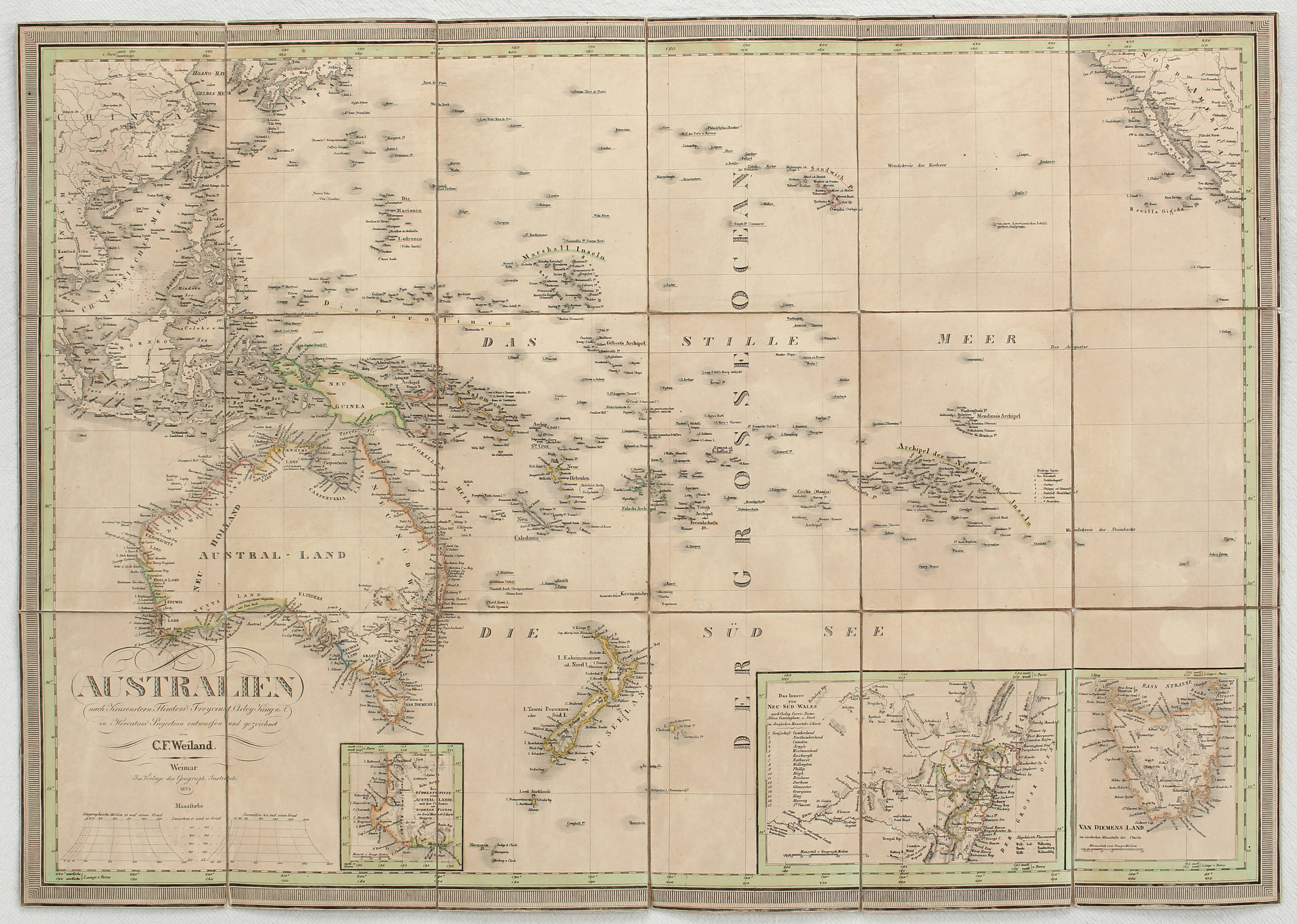 Australien & Pazifik. 34 Bll. Brodtmann, Streit &c.