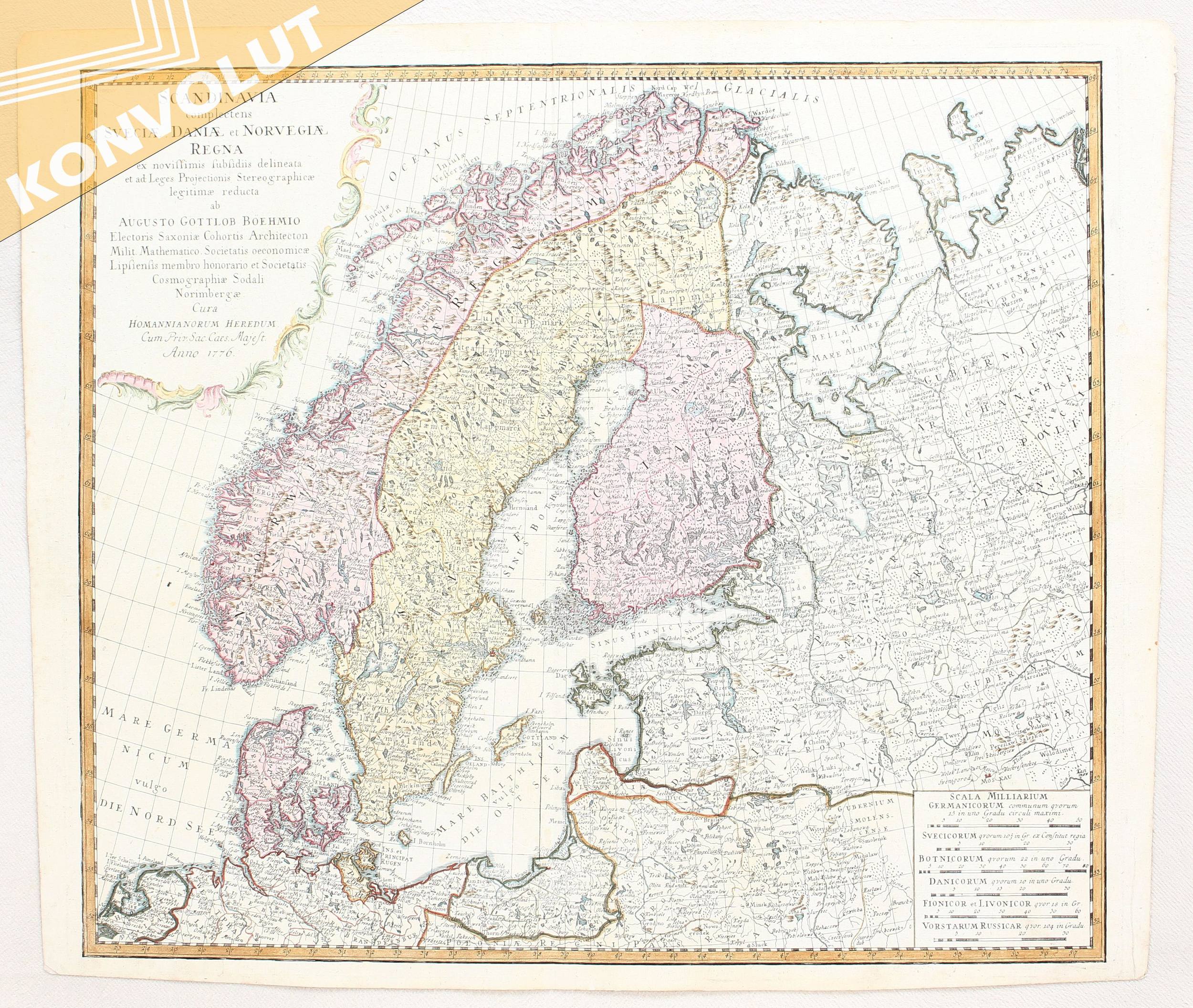 Skandinavien. Homann Erben / 14 Bll.