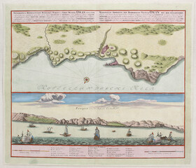 Afrika. 8 Bll. Coronelli, Homann, Tirion u.a.