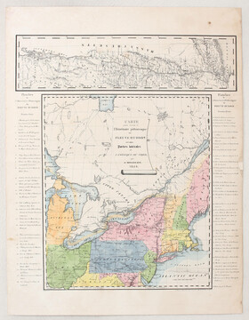Nordamerika. Milbert-Toquet / 3 Bll.