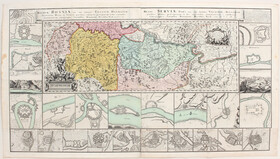 Bosnien mit Serbien. Homann Erben