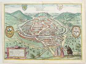 Frankreich. 25 Bll. Braun-H., Dumont-R., Merian u.a.