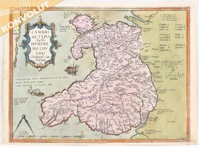 Wales. (Ortelius) / 4 Bll.