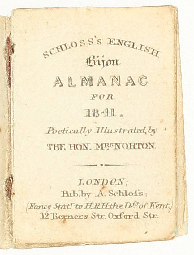 Schloss's English bijou almanac 1841