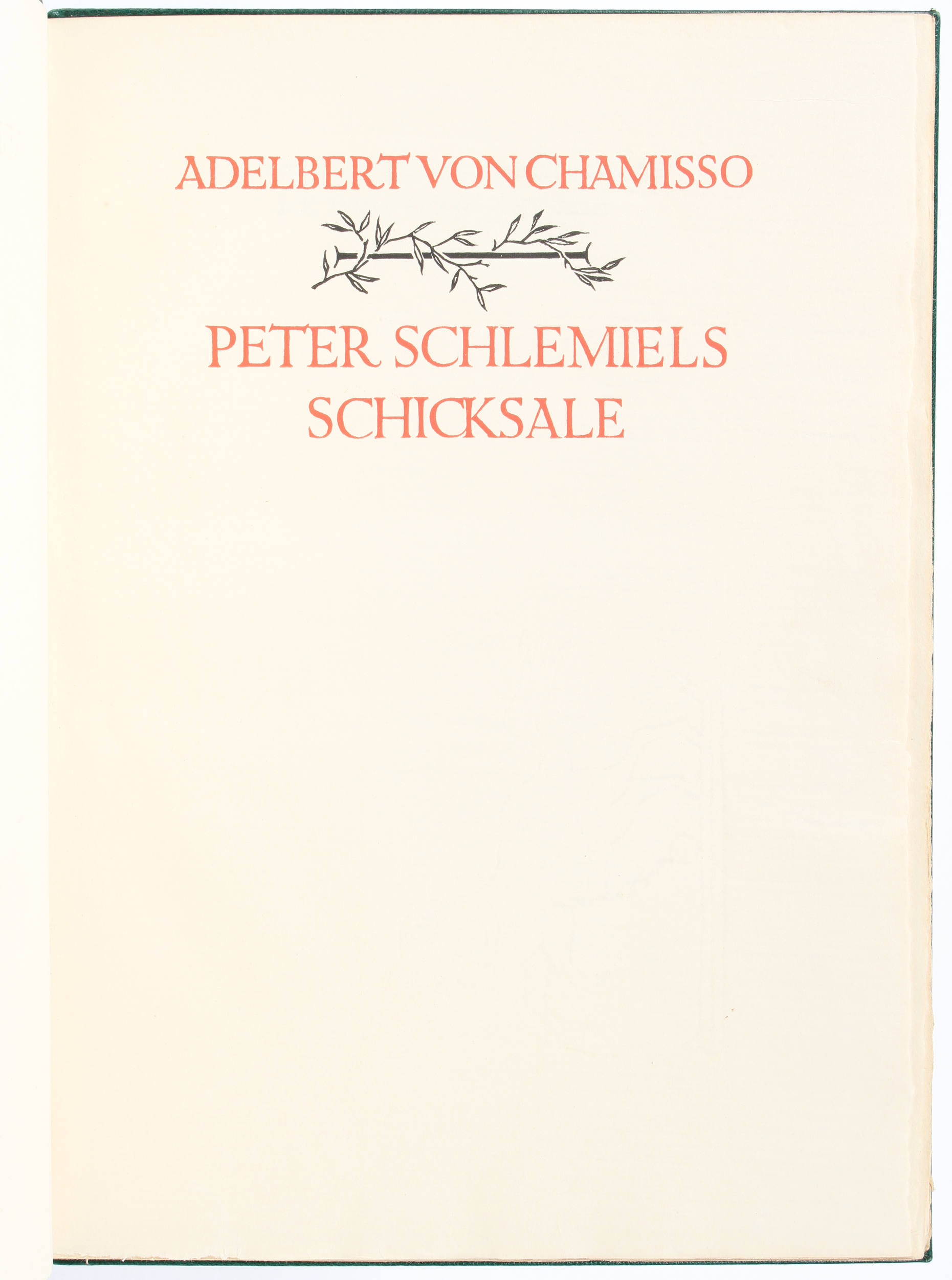 Chamisso, Peter Schlemiels Schicksale / 4 Bde.