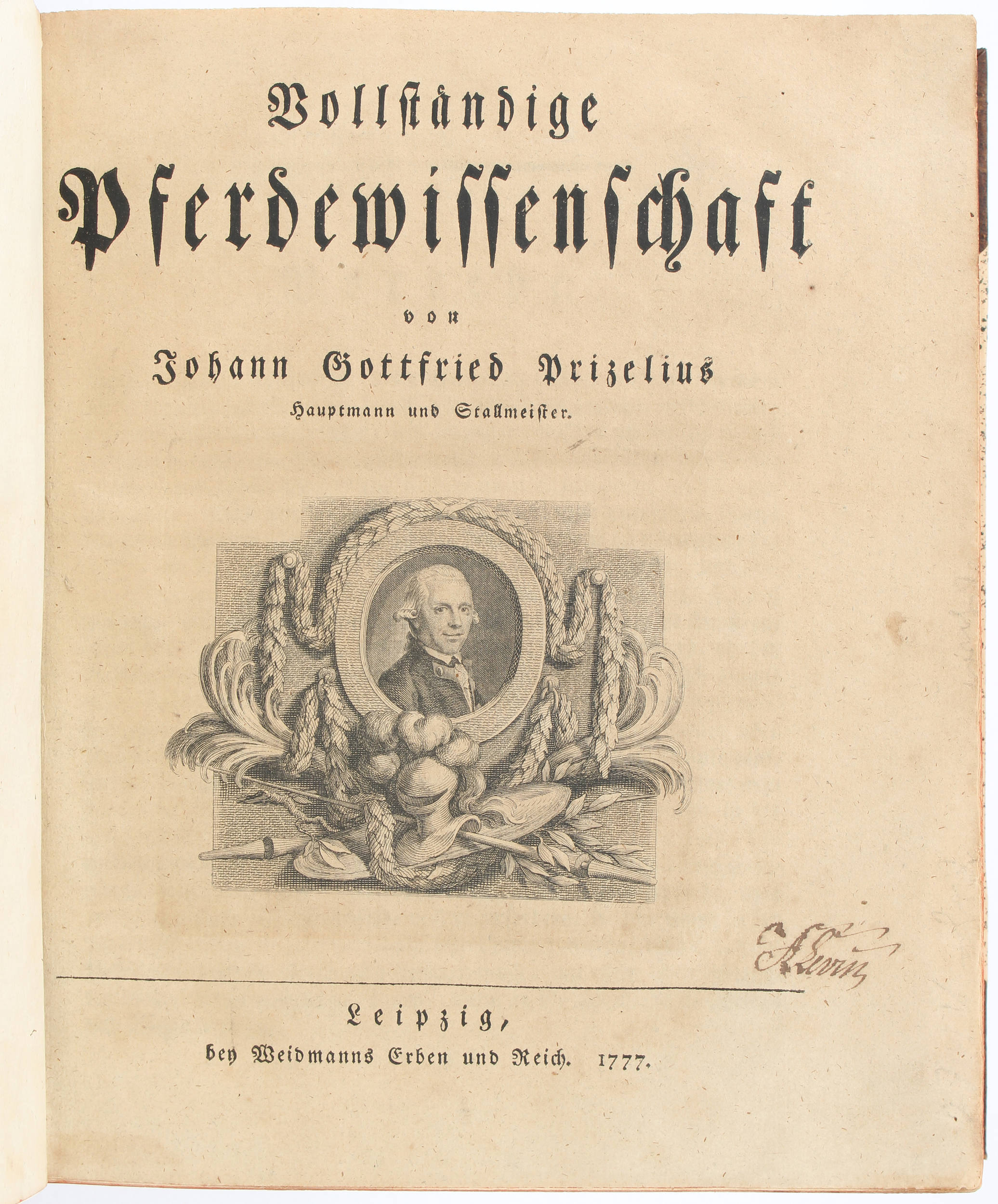 Prizelius, Vollständige Pferdewissenschaft