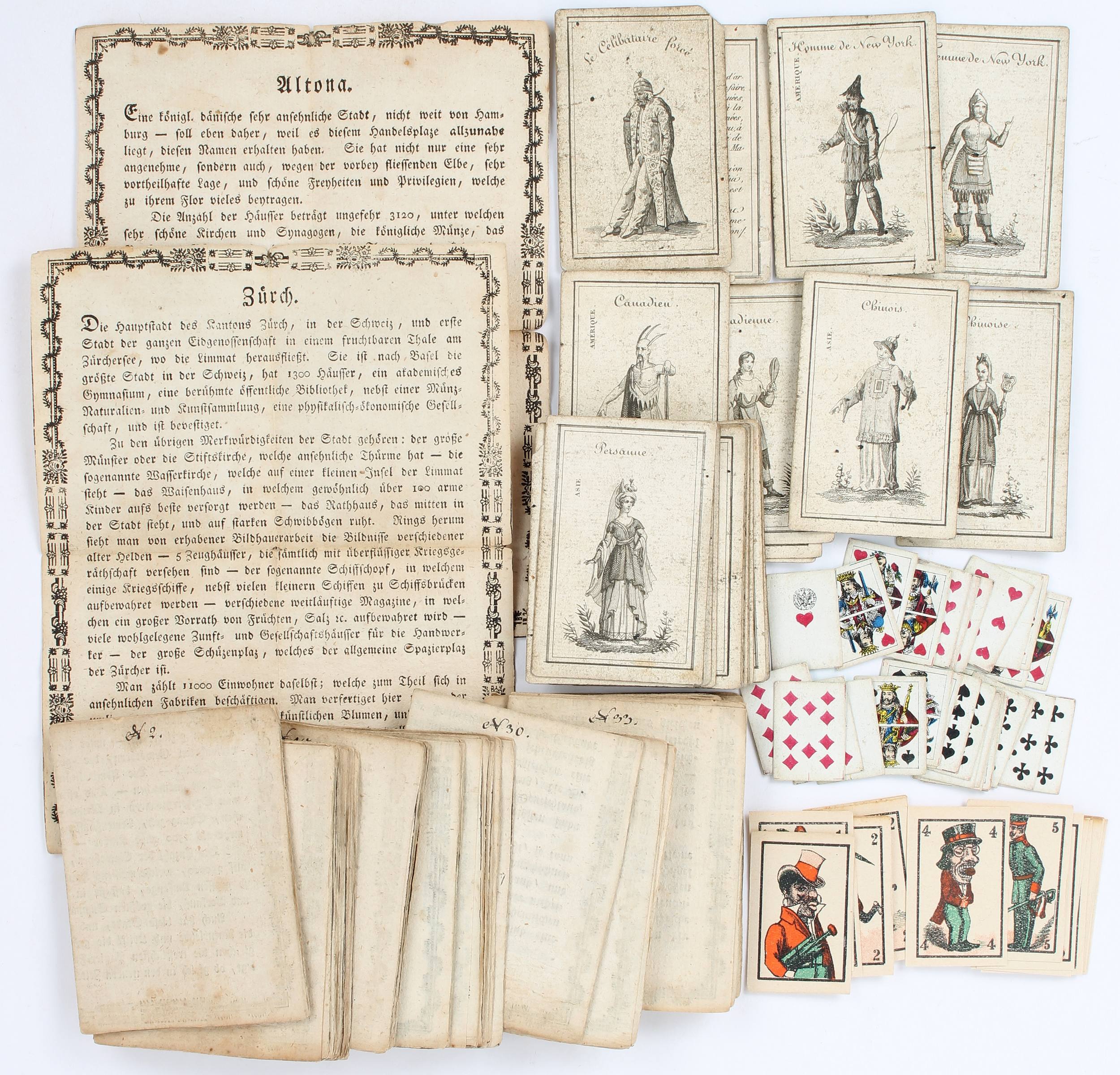 Célibataire forcé. / 4 Kartenspiele