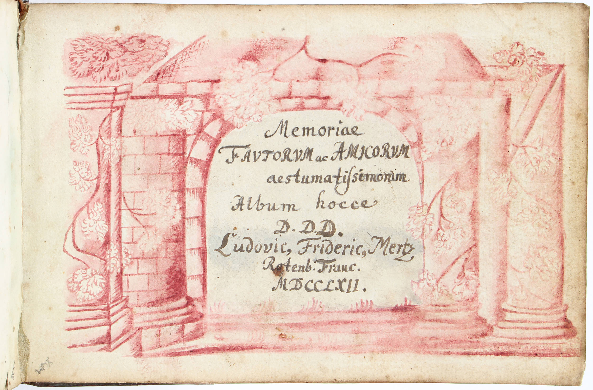 Album amicorum des L. F. Merz / 2 Bde.
