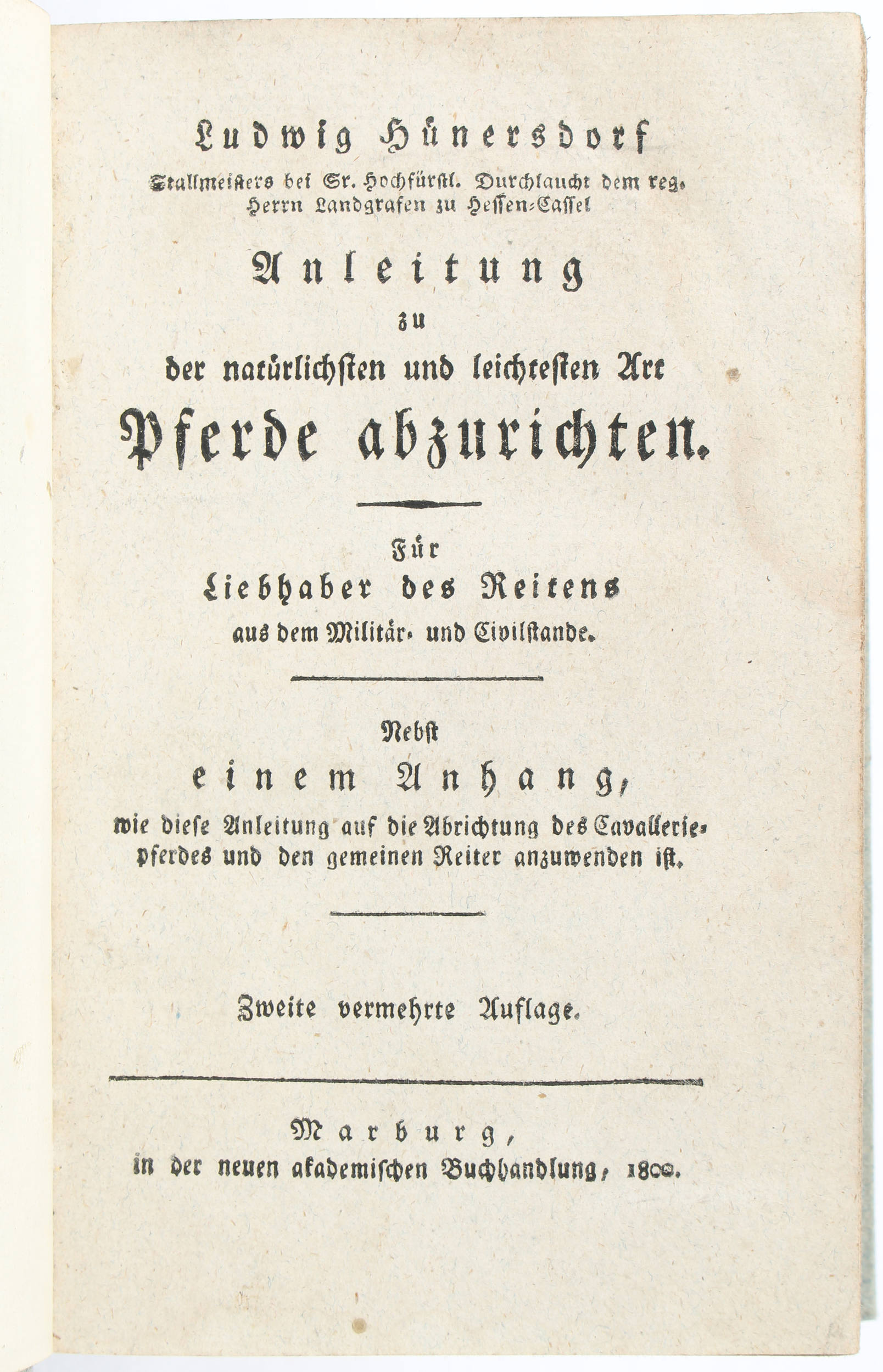 Pferde, Konvolut 1800-1846 / 7 Bde.