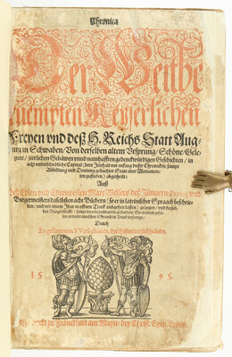 Welser, Chronica der Statt Augspurg