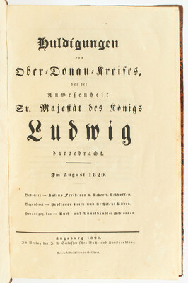 Ecker v. Eckhoffen, Huldigungen des Ober-Donau-Kreises