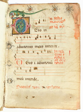 Liturgische Handschrift mit Noten. Italien, 2. Hälfte 15. Jh.