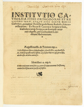 Lorich, Institutio catholica + Libellus officialis