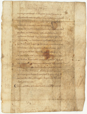 Biblia latina, (Matthäus 21-22). 1 Bl.