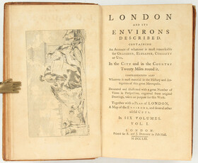London and its environs described. 6 Bde.