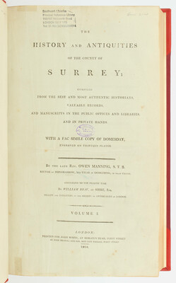Manning, History and Antiquities + Select Views of London. 4 Bde.