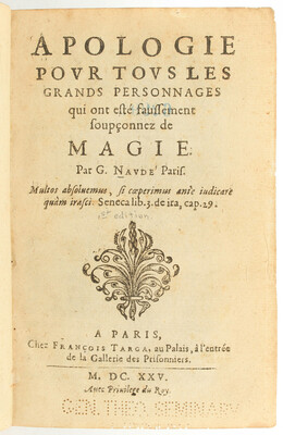 Naudé, Apologie