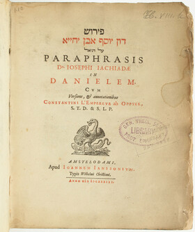 Ibn Yahya, Paraphrasis in Danielem