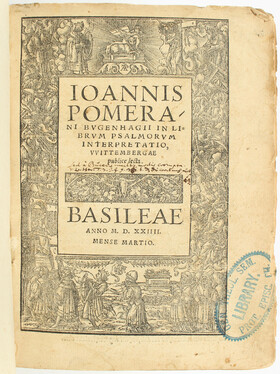 Bugenhagen, Psalmorum interpretatio