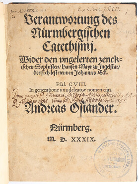 Osiander, Verantwortung