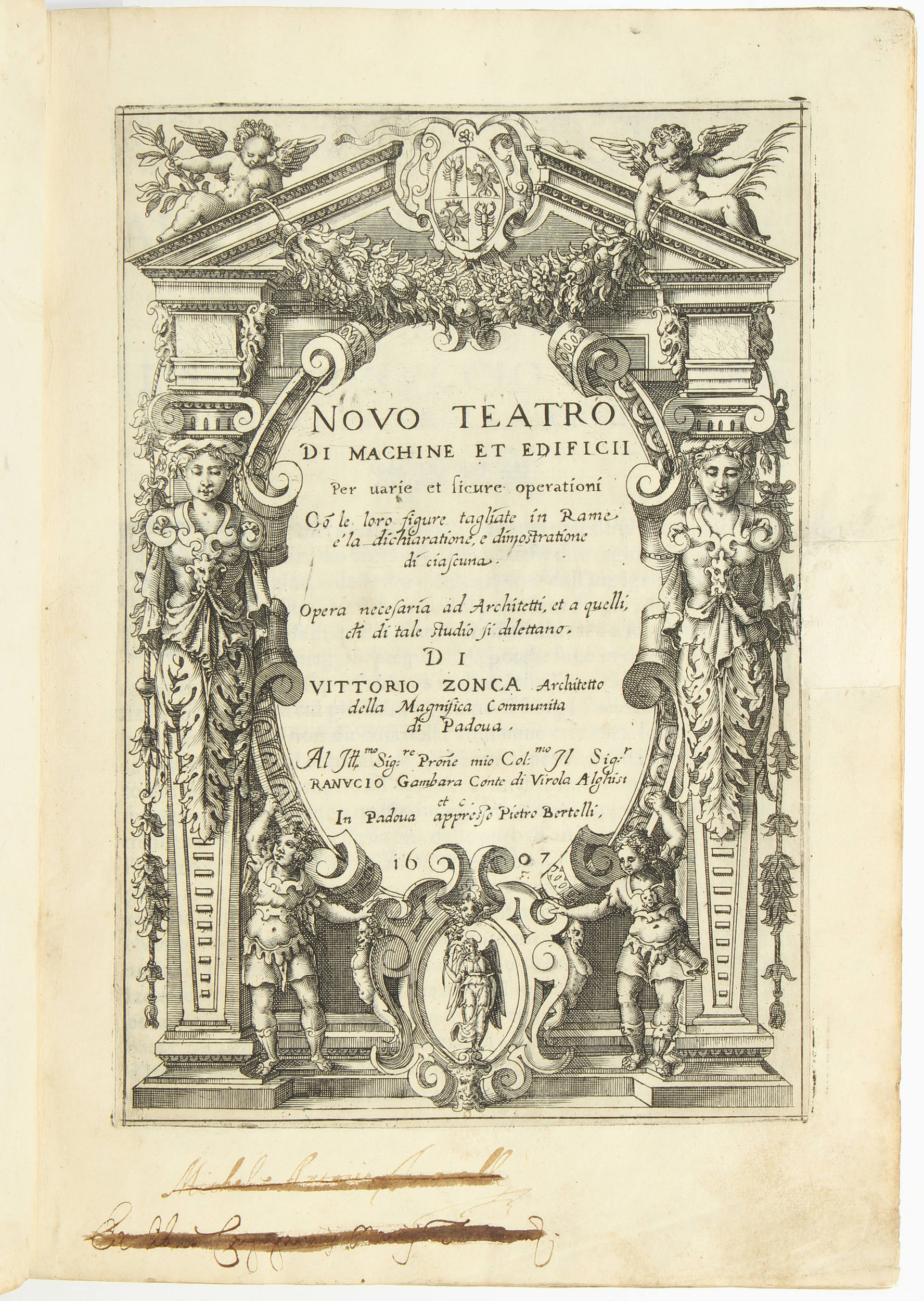 Zonca, Novo teatro di machine