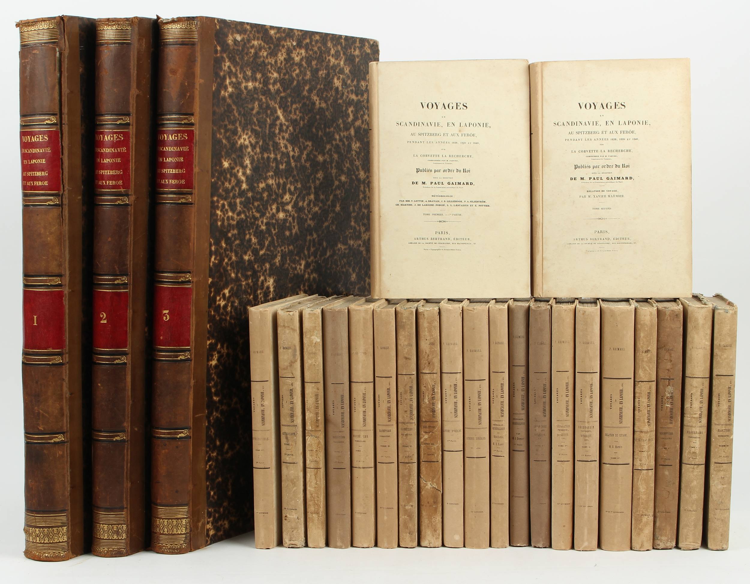 Gaimard, Voyages en Scandinavie. 23 Bde.