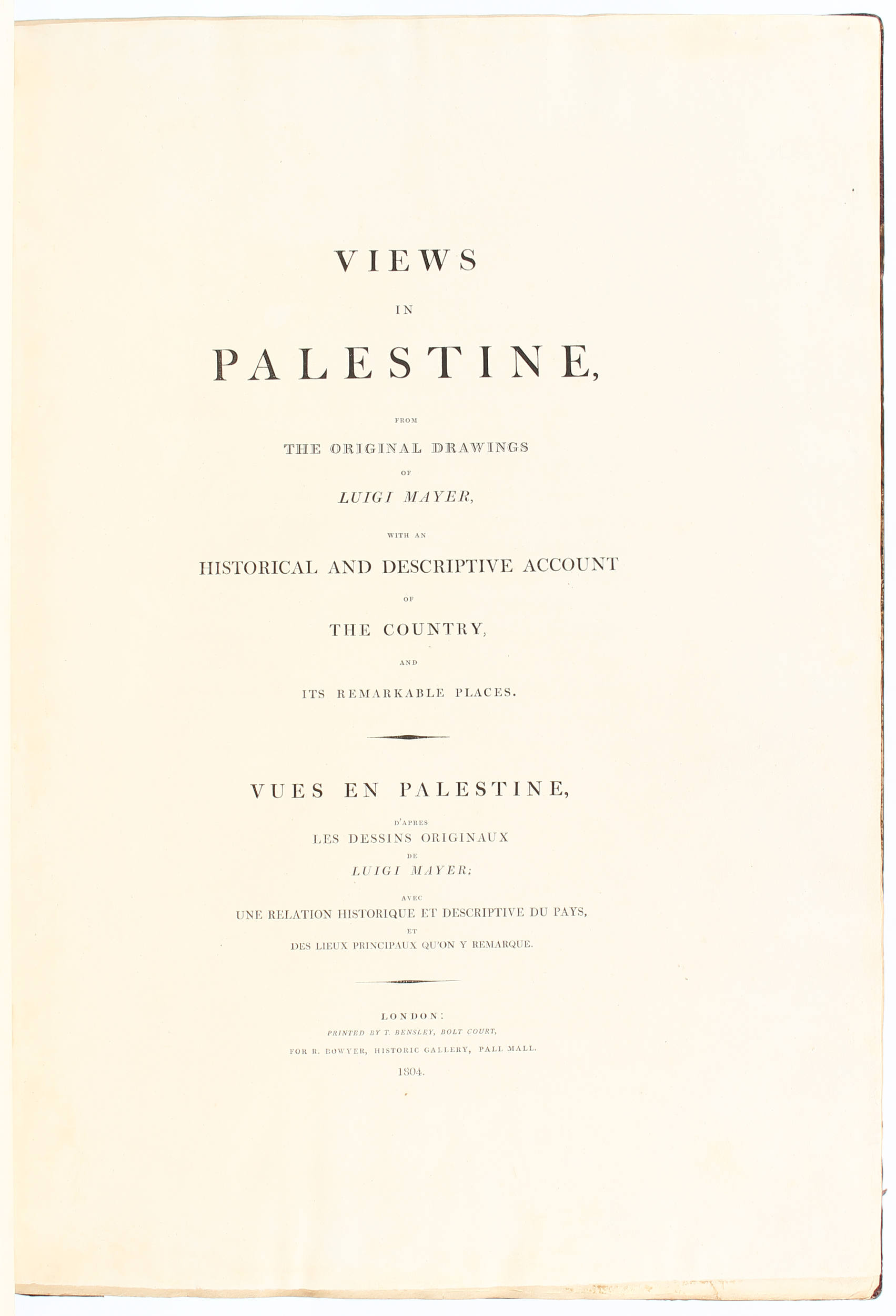 Mayer, Views in Palestine & Ottoman Empire