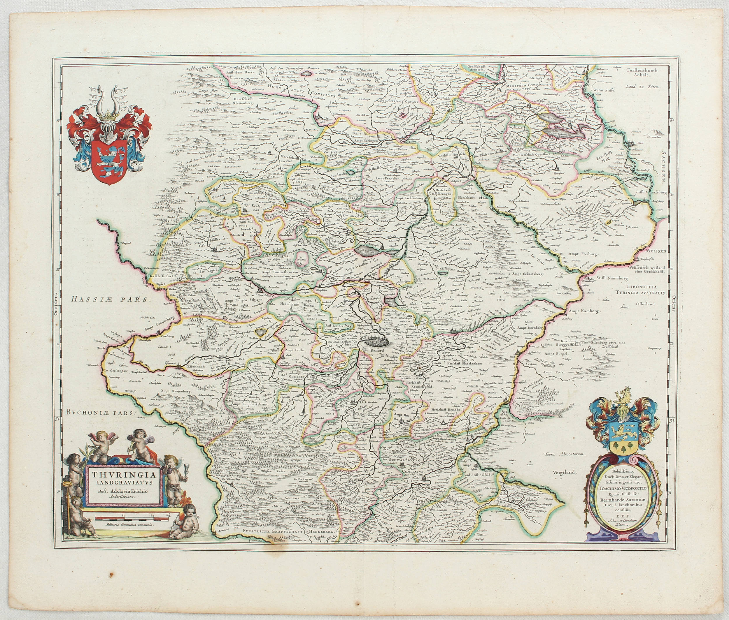 Thüringen. J. & C. Blaeu / 4 Bll.