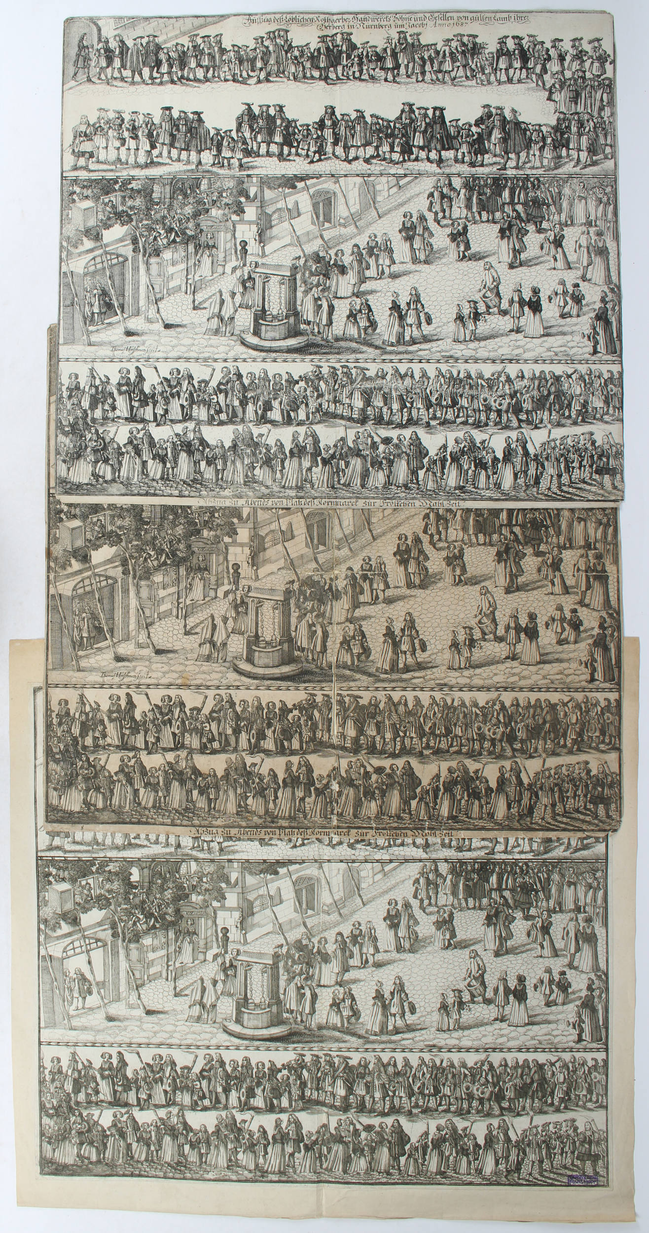 Nürnberger Handwerker-Zünfte. Einblattdrucke. 24 Bll.