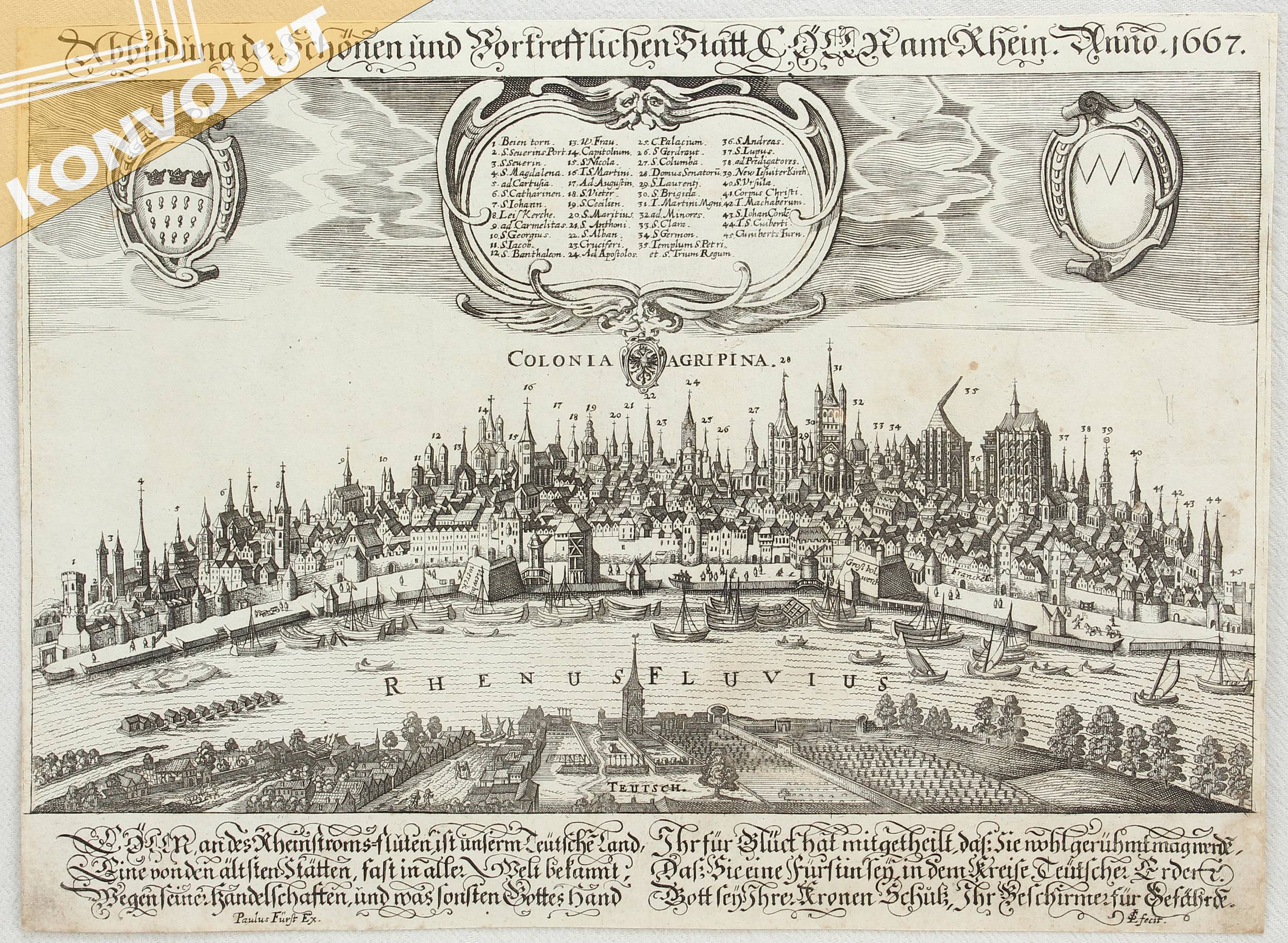 Deutsche Ansichten. 7 Bll. Schnitzer, Azelt u.a.