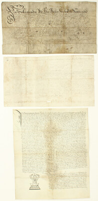 Urkunden und Zeugnisse 1522-1815. 13 Stücke