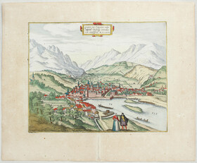 Innsbruck u. Ambras. 2 Bll. (Janssonius)