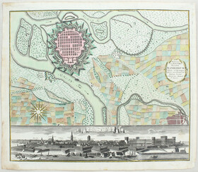 Mannheim. Plan-Prospekt. Homann E. / 13 Bll.