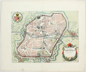 Nürnberg. Plan. 2 Bll. (Janssonius) / 11 Bll.