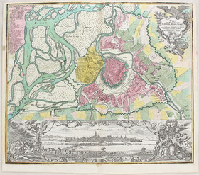 Wien. Plan-Prospekt. Seutter