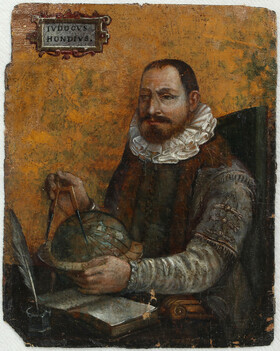 Hondius-Porträt (mit beiliegendem Rahmen)