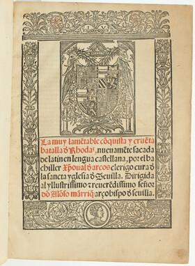 (Fontanus), Conquista de Rhodas