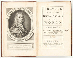 Swift, Travels by Lemuel Gulliver. 4 in 2 Bdn.
