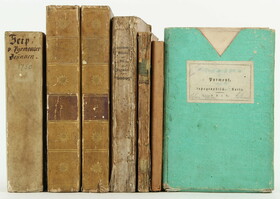 Konvolut Bad Pyrmont 1750-1826. 6 Bde. und 1 Karte.