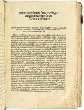 Thomas Aquinas, Summa theologica. Bd. 1. 1512